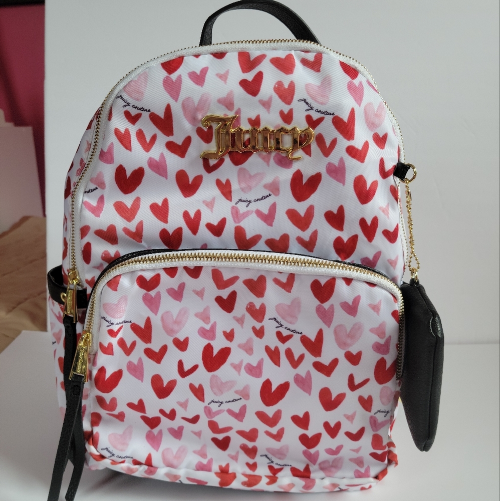 Juicy Couture heart backpack